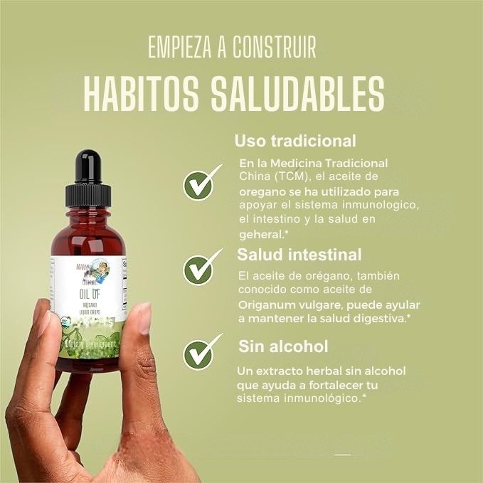 🌿MaryRuth's - Paquete de gotas de aceite de orégano y probióticos líquidos de 4 onzas | Apoyo inmunológico | Salud intestinal | Apoyo digestivo para hombres y mujeres