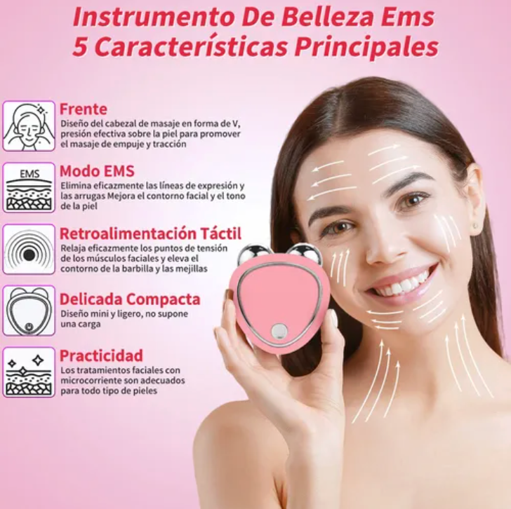 ✨ Masajeador de microcorrientes✨ Activa la piel, mejora el contorno y da un glow natural en minutos 🌸💆‍♀️ Ideal para lifting suave, reducir tensión y revitalizar tu rostro estés donde estés ✨🔋