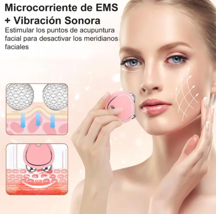 ✨ Masajeador de microcorrientes✨ Activa la piel, mejora el contorno y da un glow natural en minutos 🌸💆‍♀️ Ideal para lifting suave, reducir tensión y revitalizar tu rostro estés donde estés ✨🔋