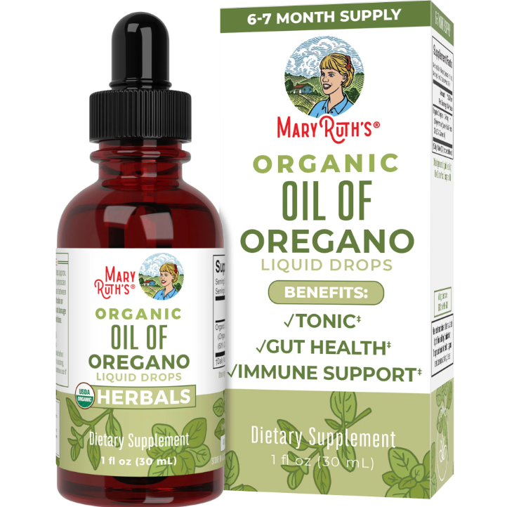 🌿MaryRuth's - Paquete de gotas de aceite de orégano y probióticos líquidos de 4 onzas | Apoyo inmunológico | Salud intestinal | Apoyo digestivo para hombres y mujeres