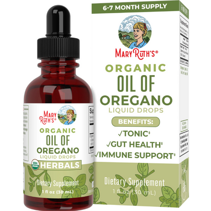 🌿MaryRuth's - Paquete de gotas de aceite de orégano y probióticos líquidos de 4 onzas | Apoyo inmunológico | Salud intestinal | Apoyo digestivo para hombres y mujeres